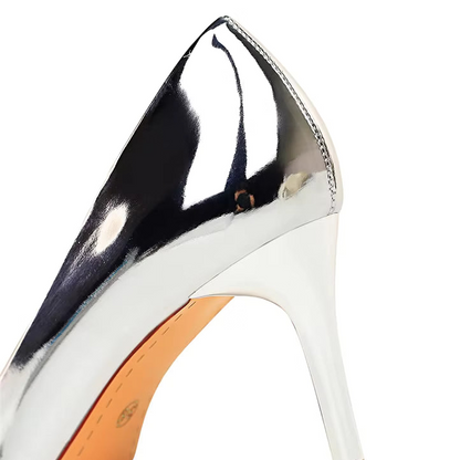 Metallic Patent Leather Pumps